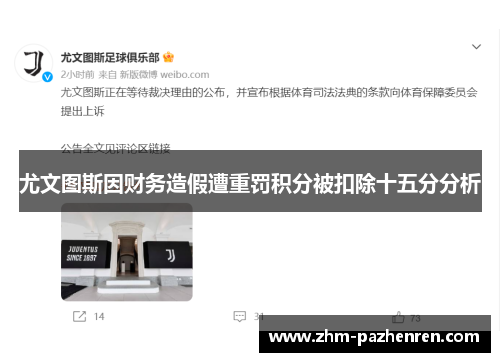 尤文图斯因财务造假遭重罚积分被扣除十五分分析